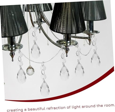 UKCOCO 16pcs Crystal Pendant Elegant Hanging Ornaments for Ceiling Light Decor High Grade Crystals for Chandelier Beautiful Indoor Home Accent for Friends and Family in Saudi Arabia