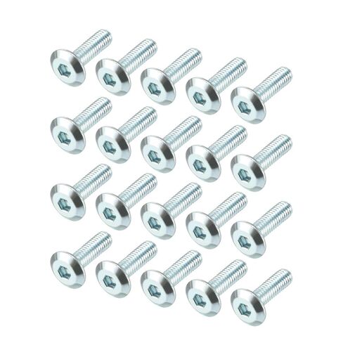 مسامير أثاث M6x20mm براغي مقبس سداسي الشكل مطلية بالزنك 20 قطعة in Saudi Arabia