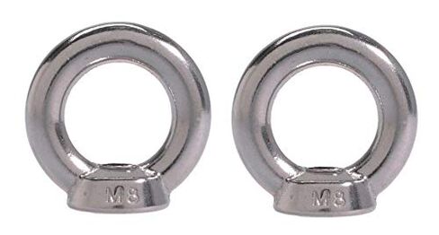 US STAINLESS 2 Pieces Stainless Steel 316 Lifting Eye Nut 1/2" UNC Heavy Duty Marine Grade Pitch of 13 in Saudi Arabia