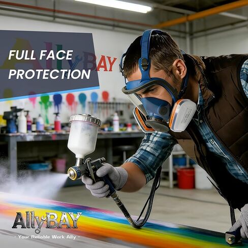 Reusable Respirator Mask with A1 & P2 Filters for Dust,Gas,Painting, Woodworking, Sanding, Construction,Clearning in Saudi Arabia