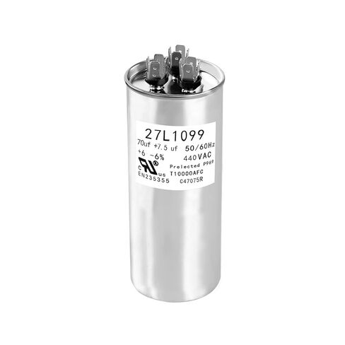 P291-7074R 27L1099 مكثف 70 + 7.5 فائق التوهج 440VAC يساعد المحرك على بدء التشغيل بشكل ثابت ومقاوم للانفجار in Kuwait