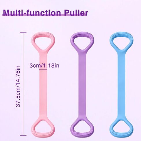 Figure 8 Resistance Band, 3pc Arm Back Shoulder Exercise Bands, Elastic Rope Stretch Fitness Band for Chest Expander, Yoga, Gym Fitness Pulling Rope in Saudi Arabia