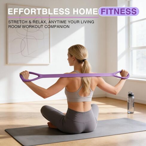 Figure 8 Resistance Band, 3pc Arm Back Shoulder Exercise Bands, Elastic Rope Stretch Fitness Band for Chest Expander, Yoga, Gym Fitness Pulling Rope in Saudi Arabia