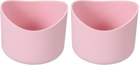 2pcs 6.5cm Protective Silicone Boot Sleeve for 12-24 oz, Water Bottle Bottom Silicone Anti-Slip Sleeve Cover, Irregular Shape Cup Accessories, Pink in Saudi Arabia