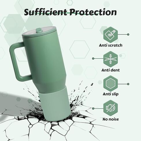 حذاء عالي الجودة من السيليكون متوافق مع Hydrojug Traveler/Brumatee Era/Owalaa 40oz، غطاء سفلي واقٍ مضاد للانزلاق ومضاد للانبعاج، خالٍ من مادة BPA in Kuwait