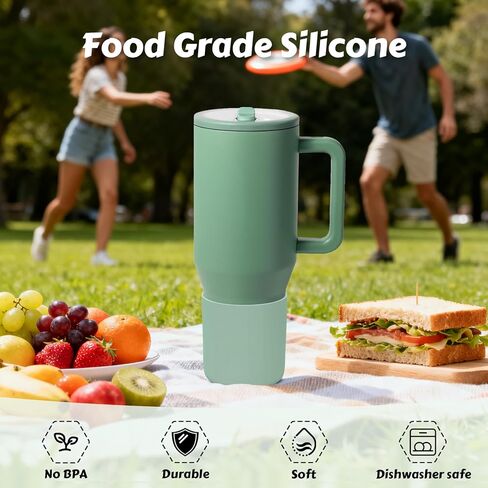 حذاء عالي الجودة من السيليكون متوافق مع Hydrojug Traveler/Brumatee Era/Owalaa 40oz، غطاء سفلي واقٍ مضاد للانزلاق ومضاد للانبعاج، خالٍ من مادة BPA in Kuwait