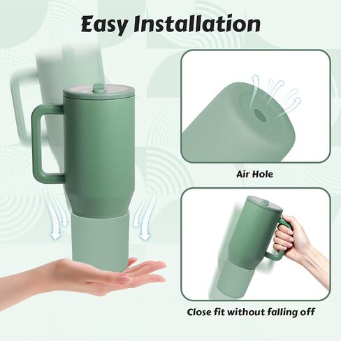 حذاء عالي الجودة من السيليكون متوافق مع Hydrojug Traveler/Brumatee Era/Owalaa 40oz، غطاء سفلي واقٍ مضاد للانزلاق ومضاد للانبعاج، خالٍ من مادة BPA in Kuwait