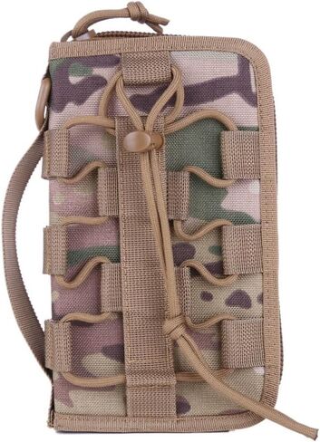 Camouflage Tactical Water Bottle Holder, Multi-Function Canteen Pouch with Zipper Side Pocket, Durable Outdoor Gear Organizer for Hiking, Camping, Cycling, Fishing in Saudi Arabia