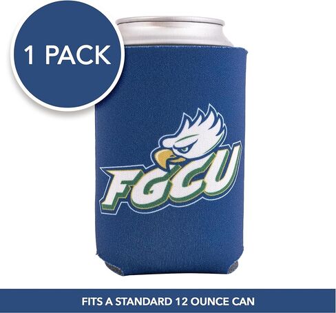 علبة عازلة لجامعة ساحل خليج فلوريدا من صبار الصحراء FGCU Eagles مبرد المشروبات، عبوة واحدة من الفوم 12oz حامل علبة من جانب واحد (تصميم A) in Saudi Arabia