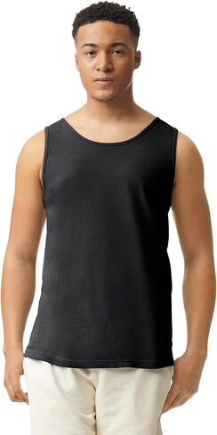 Comfort Colors Men Adult Tank Top, Style 9360, Black, 2X-Large in Kuwait