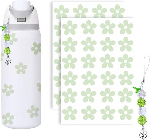 Daisy Stickers for Custom Owala, Flower Decals Transfer Stickers for Water Bottles,Daisy Bows Four Leaf Clover Charms for Owala (Daisy) in Saudi Arabia