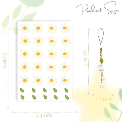 Daisy Stickers for Custom Owala, Flower Decals Transfer Stickers for Water Bottles,Daisy Bows Four Leaf Clover Charms for Owala (Daisy) in Saudi Arabia