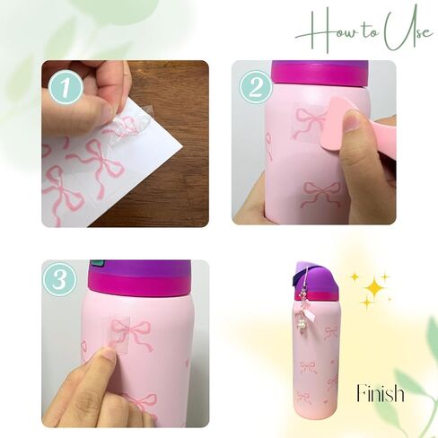 Daisy Stickers for Custom Owala, Flower Decals Transfer Stickers for Water Bottles,Daisy Bows Four Leaf Clover Charms for Owala (Daisy) in Saudi Arabia