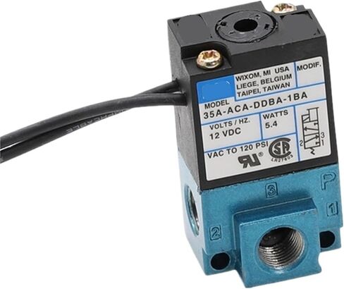 صمام الملف اللولبي للتحكم الإلكتروني بـ 3 منافذ DC12V DC24V 35A-ACA-DDBA-1BA / DDAA/DDFA - 35A-AAA-DDBA-1BA / DDAA/DDFA قطعة واحدة (35A-ACA-DDBA-1BA) in Saudi Arabia