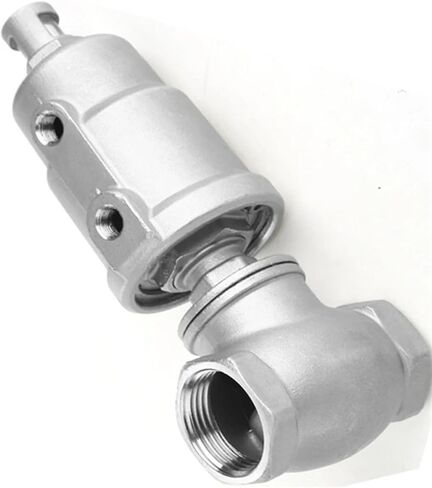 3/4 Inch 304 Stainless Steel T-type Pneumatic Thread Globe Valve For Neutral Gas Air 1Pcs(Double acting) in Saudi Arabia