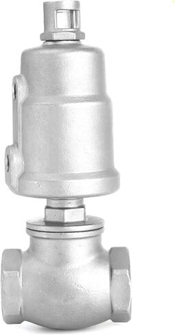 3/4 Inch 304 Stainless Steel T-type Pneumatic Thread Globe Valve For Neutral Gas Air 1Pcs(Double acting) in Saudi Arabia