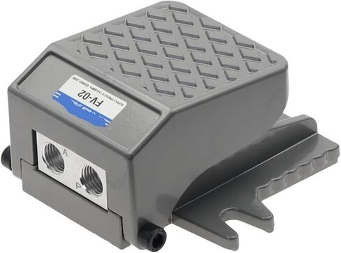 Alloy 1/4 One In One Out Air Pneumatic Pedal Valve Foot Switch 2 Way 2 Position FV-02 0.15~0.8Mpa 1Pcs(FV-02 PC10mm) in Saudi Arabia