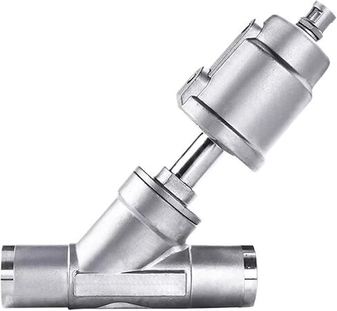1/2 "3/4" 1 "بوصة 304 الفولاذ المقاوم للصدأ صمام مقعد زاوية ملحومة بالهواء المضغوط 16bar غاز مغلق عادة (1 ، التمثيل المزدوج) in Kuwait