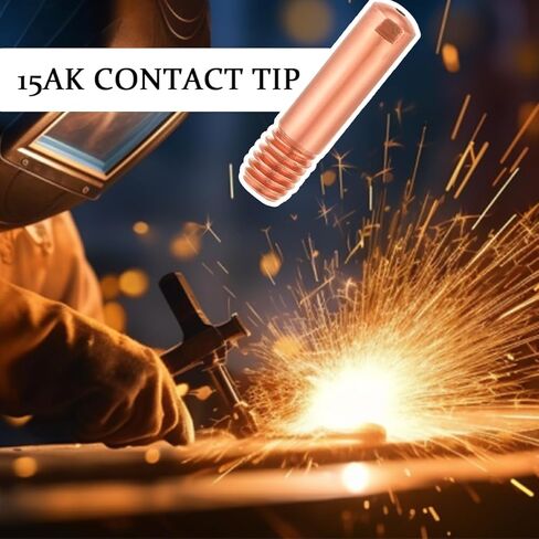 أطراف لحام Zpana Mig، 30 قطعة 11-30 0.030 بوصة طرف اتصال لحام نحاسي لـ 100 لتر ومسدس لحام MIG صغير، ملحقات استبدال شعلة اللحام، متوافقة مع Lin-coln Tw-eco in Saudi Arabia