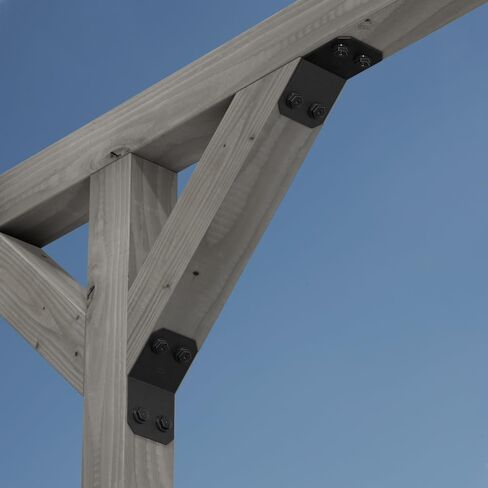 Simpson Strong-Tie APVKB45-6 Outdoor Accents Avant Collection ZMAX, Black Powder-Coated Knee Brace Connector for 6X in Saudi Arabia