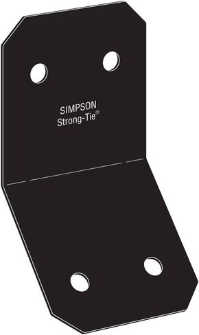 Simpson Strong-Tie APVKB45-6 Outdoor Accents Avant Collection ZMAX, Black Powder-Coated Knee Brace Connector for 6X in Saudi Arabia