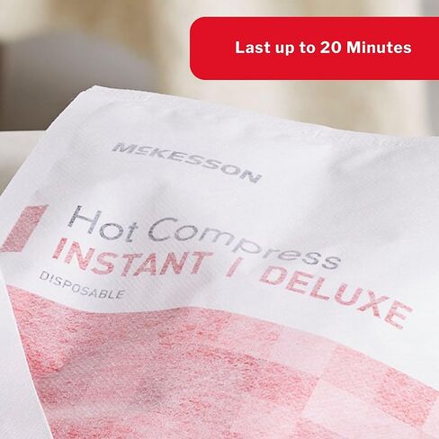 McKesson Hot Compress Instant Hot Pack [24 Pack] Disposable, Heat Packs for Pain Relief, 6.7 in x 9 in in Saudi Arabia