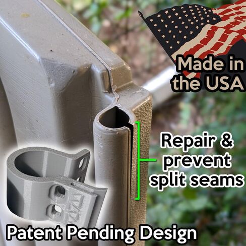 Door Hinge Hole Repair Sleeve for Rubbermaid Slide-Lid Resin Shed 5L40 6x5 ft., Fix Split or Cracked Hinge on The Door Side of Your Shed, Compatible with Hinges 3T16 & 3T17, Reinforcement Upgrade in Saudi Arabia