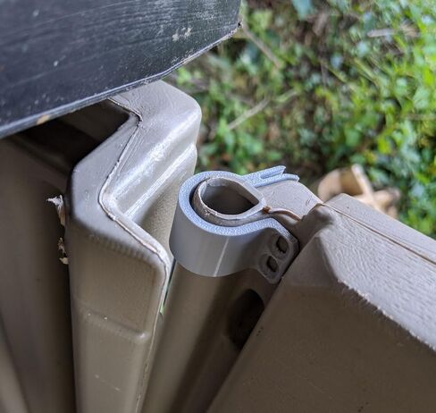 Door Hinge Hole Repair Sleeve for Rubbermaid Slide-Lid Resin Shed 5L40 6x5 ft., Fix Split or Cracked Hinge on The Door Side of Your Shed, Compatible with Hinges 3T16 & 3T17, Reinforcement Upgrade in Saudi Arabia