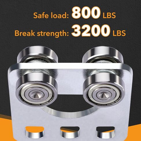 بكرات تجميع عربة ذات 4 عجلات، أربع بكرات تجميع عربة تحمل لعربة Unistrut بعرض 1-5/8 بوصة وجميع قنوات تبختر 1-5/8 بوصة أو قناة أطول 4 قطع in Saudi Arabia