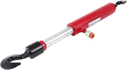 SCITOO 26" Long 10 Ton Hydraulic Pull Back Ram for Porta Power Frame Machine Puller Body Shop Frame Tools Rotating Hook for Power Frame Machine auto Body Tools Hydraulic ram Red in Saudi Arabia