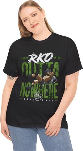 تي شيرت Randy Orton RKO Outta Nowhere Signed Tshirt Pro Wrestling Fans تي شيرت تي شيرت للرجال والنساء in Kuwait