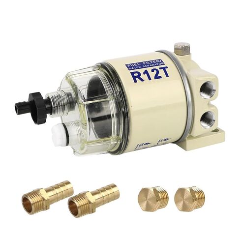 Fuel Filter Water Separator Spin-ON R12T Replaces S3240 120AT NPT ZG1/4-19 Auto Parts for Lawn Mower Engine Marine in Saudi Arabia