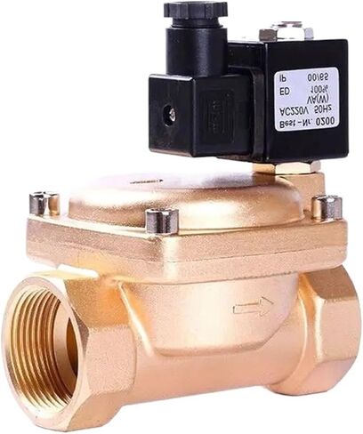 1-1/2 Inch High Pressure Brass Solenoid Valve 0927 220V 110V 24V 12V Normally Closed 1.6MPA Water Air Valves 1Pcs(G_230VAC_NBR-SEAL) in Saudi Arabia