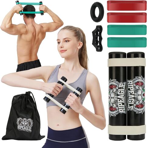 Rip Stick Workout Equipment - Adjustable Resistance Bands, Portable Upper Body Exercise Tool for Shoulder, Joint Rehab, Core, Muscle Building, Ripstick Home Gym Strength Training Accessories in Saudi Arabia