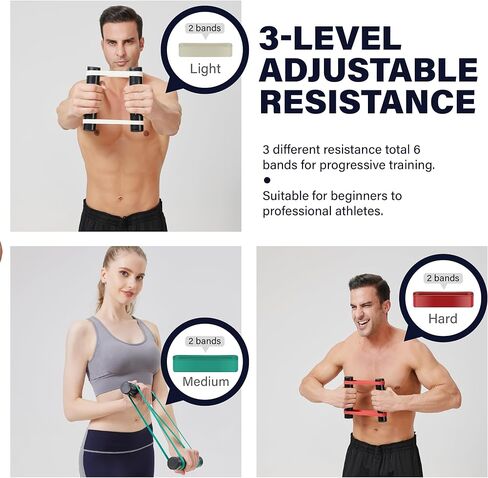 Rip Stick Workout Equipment - Adjustable Resistance Bands, Portable Upper Body Exercise Tool for Shoulder, Joint Rehab, Core, Muscle Building, Ripstick Home Gym Strength Training Accessories in Saudi Arabia