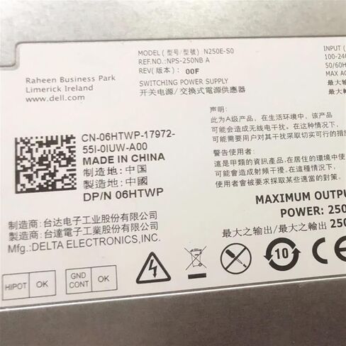 06HTWP 0CKMX0 لخادم R210 250 واط مصدر الطاقة N250E-S0 L250E-S0 NPS-250NB CN-06HTWP 6HTWP CKMX0 in Saudi Arabia