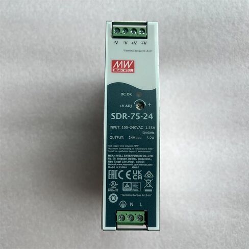 SDR-75-12 75.6 وات سكة DIN صناعية ذات مخرج واحد مع مصدر طاقة SDR-75 12V 6.3A in Saudi Arabia