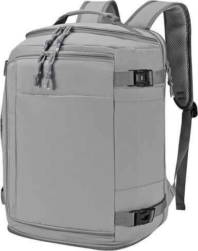 40x30x20 cm Travel Bag Personal Item Ryanair Approved Backpack Expandable to 40x30x25cm Carry On Underseat with USB Charging Port, Beige in Saudi Arabia