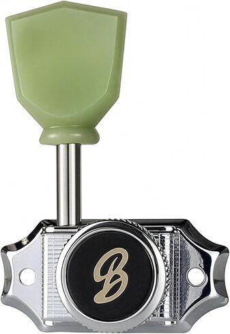 BBSTONE Korean Made Vintage Style Locking Guitar Tuners, Chrome, 3+3 Configuration, 16:1 Ratio, Tulip Keys for Les Paul Style Electric or Acoustic Guitar in Saudi Arabia