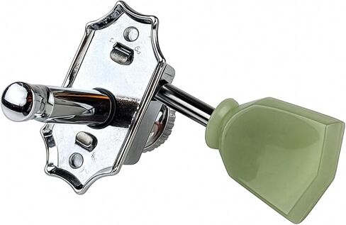 BBSTONE Korean Made Vintage Style Locking Guitar Tuners, Chrome, 3+3 Configuration, 16:1 Ratio, Tulip Keys for Les Paul Style Electric or Acoustic Guitar in Saudi Arabia