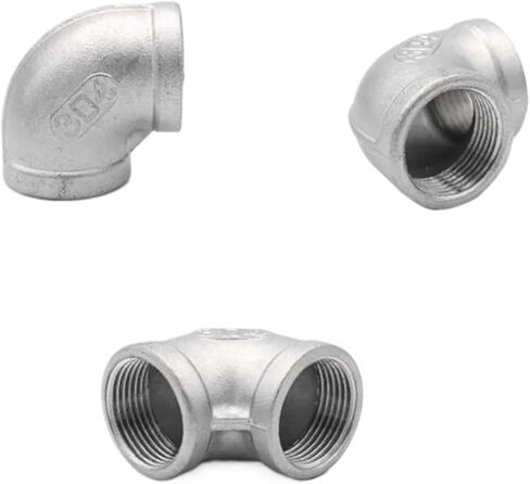 1 قطعة 1/2 "1/4" 3/8 "3/4" 1 "2" 304 الفولاذ المقاوم للصدأ 45 درجة الكوع تركيبات مشتركة داخلية 90 درجة موصل الأنابيب (90 ذكر أنثى الكوع، 3/4") in Kuwait