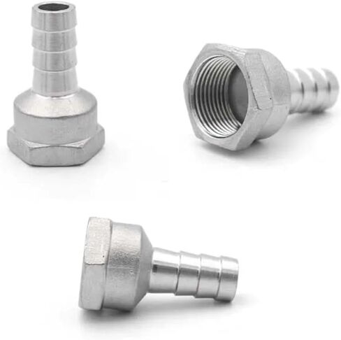 1 قطعة 1/8" -1" BSPT ذكر وأنثى خرطوم بارب الكوع 90 درجة 304 وصلة تركيب أنابيب الفولاذ المقاوم للصدأ 6/8/10/15/20 مم (أسود، 20 مم_3/4") in Kuwait