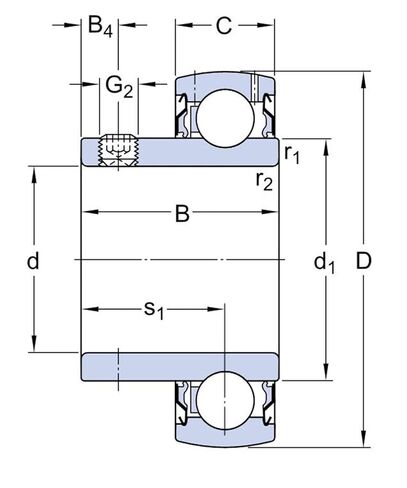 17mm K003 17x35x10 Insert Bearing Setscrew Locking in Saudi Arabia