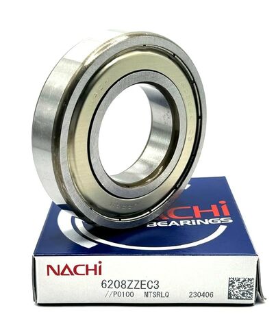 NACHI Japan 6208 ZZ C3 محمل كروي ذو أخدود عميق، معدن محمي 40x80x18mm in Kuwait