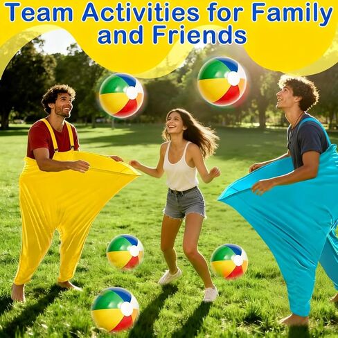 Granny Pants Yard Game, Outdoor Games for Adults, with 10 Inflatable Balls & 2 Air Pumps (Random Colors),The Ultimate Family Reunion Backyard Party Games - 4 in Saudi Arabia