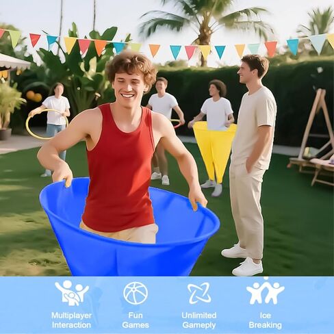 Granny Pants Yard Game, Outdoor Games for Adults, with 10 Inflatable Balls & 2 Air Pumps (Random Colors),The Ultimate Family Reunion Backyard Party Games - 4 in Saudi Arabia