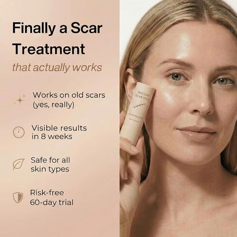 Scar Stick, Suitable for Old Scars, Acne Marks, and Stretch Marks,Formula Infused with Centella Asiatica Extracts and Vitamin E Soothes, Repairs and Forms Protective (1PCS) in Saudi Arabia