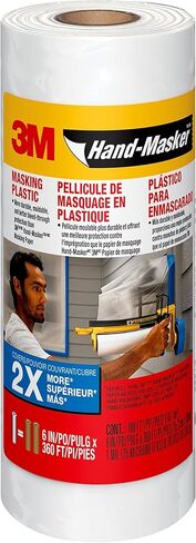 3M Hand-Masker Masking Plastic MPL6, 6 in x 120 yd (15.2 cm x 109 m), White in Saudi Arabia