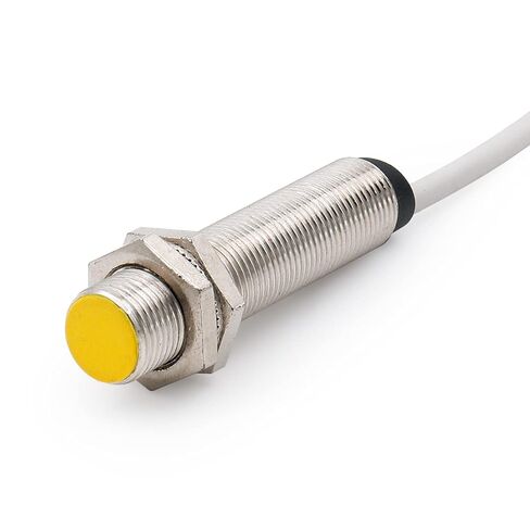 مفتاح مستشعر القرب الحثي 2 مم من Heschen، HS-M12-Bi2-RZ3، مدمج، نوع أسطواني، AC90-250V 400mA، NC (مغلق عادة)، 2 سلك، CE، أصفر in Saudi Arabia