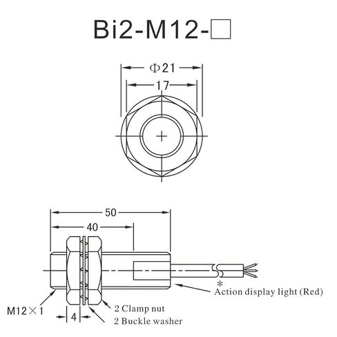 مفتاح مستشعر القرب الحثي 2 مم من Heschen، HS-M12-Bi2-RZ3، مدمج، نوع أسطواني، AC90-250V 400mA، NC (مغلق عادة)، 2 سلك، CE، أصفر in Saudi Arabia